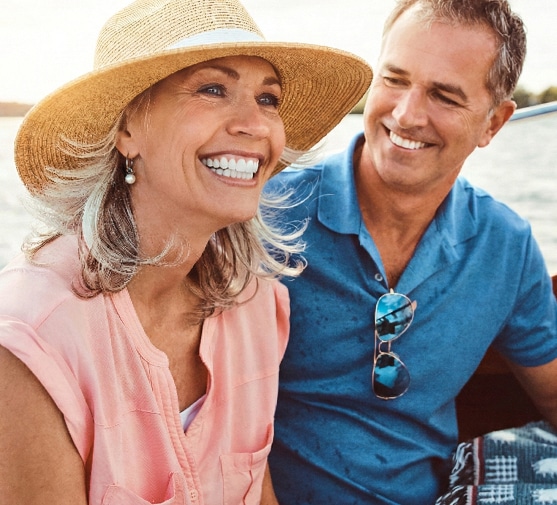 Happy Couple with bright new smiles